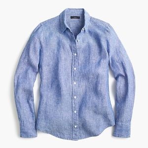 Slim perfect shirt in cross-dyed Irish linen